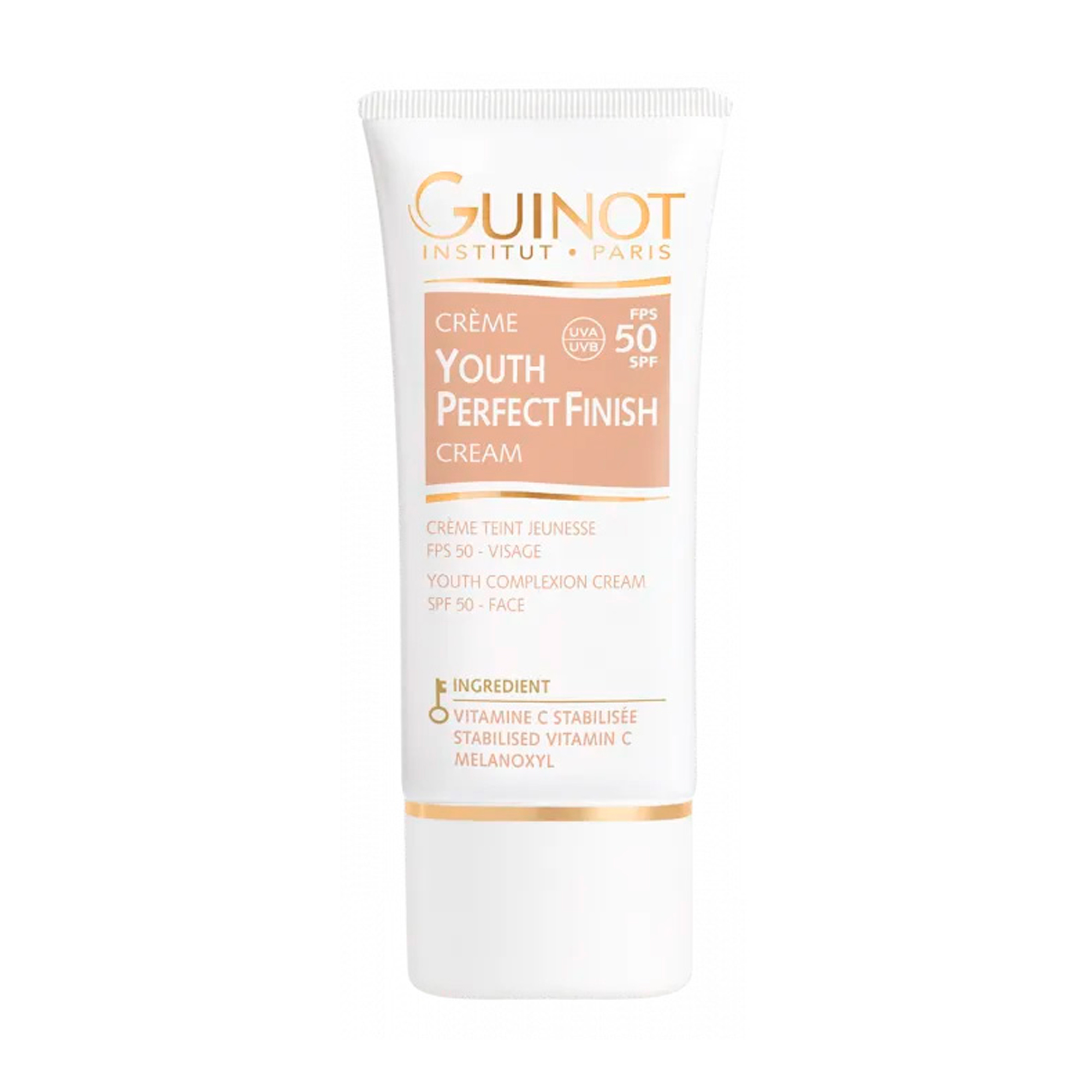 Омолоджувальний тонувальний крем для обличчя Guinot Youth Perfect Finish SPF 50, 30 мл